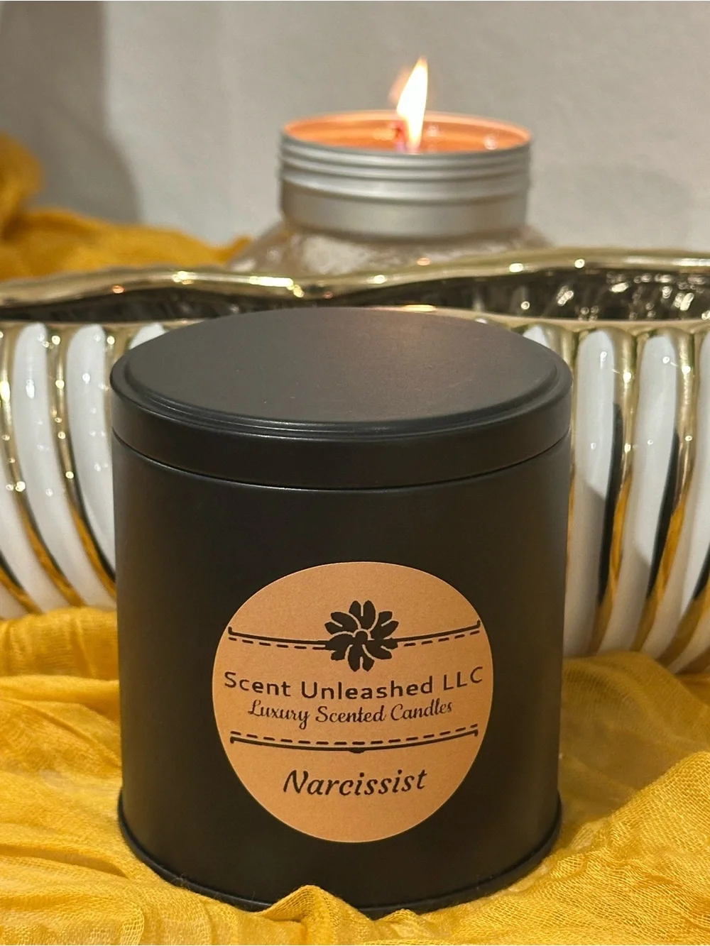 Narcissist, SCENT UNLEASHED LLC Scented Candle — Black
